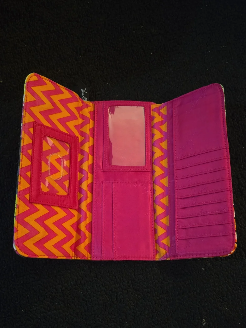 Vera Bradley Ziggy Zinnia Trifold Wallet